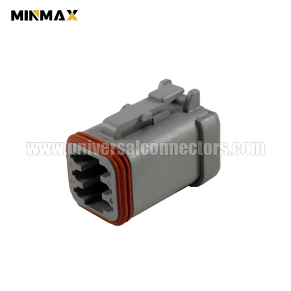 dt06 6s ce01 female 6 pins gray e seal short cap waterproof temperature sensor dt connector