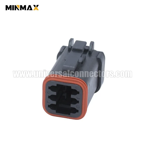 dt06 6s e005 at06 6s ec01blk female 6 pins automotive dt connector led lighting