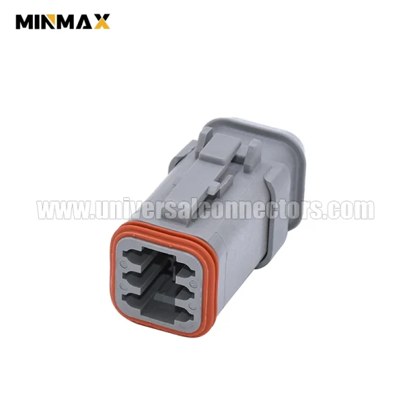 dt06 6s e008 female 6 pins gray long cap electrical unmanned aerial vehicle dt connector
