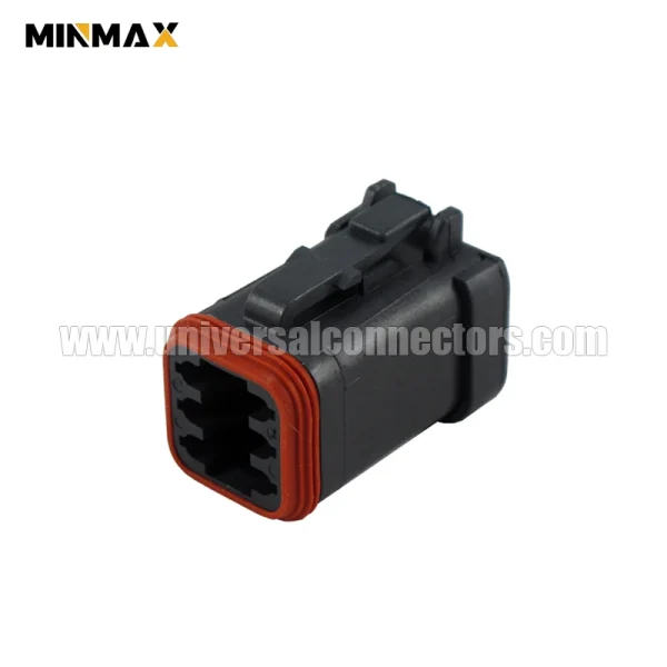 dt06 6s ep06 female 6 pins black short cap electrical jacket motor controller dt connector