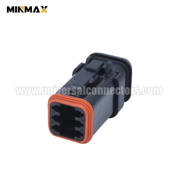 dt06 6s ep11 female 6 pins long cap waterproof electrical plug battery management system dt connector
