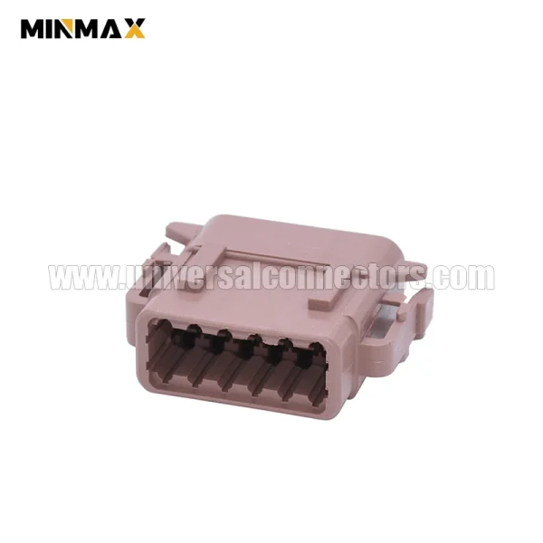 dtm06 12sd female 12 pins waterproof brown dtm connector with solid pin