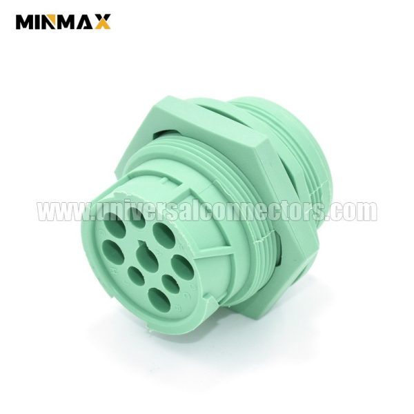 deutsch hd 10 serie hd10 9 1939p bp03 male 9 wire to wire, sealable, green holes waterproof cable connectors for truck