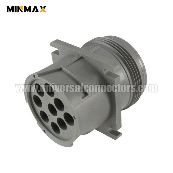 deutsch hd 10 serie hd10 9 96p male wire to panel, sealable, gray 9 pins wire cable plug for windpower system