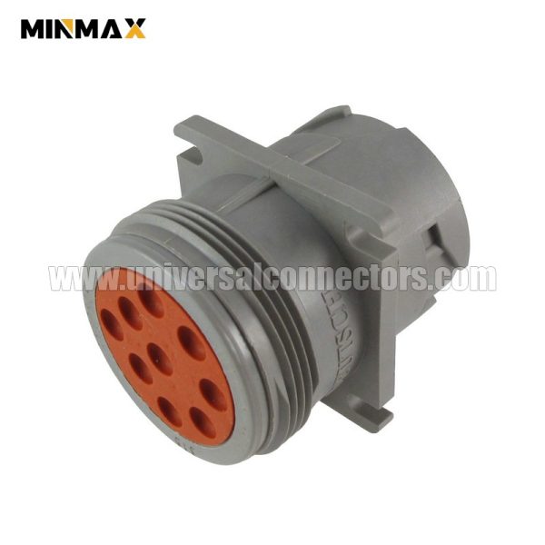 deutsch hd 10 serie hd10 9 96p male wire to panel, sealable, gray 9 pins wire cable plug for windpower system