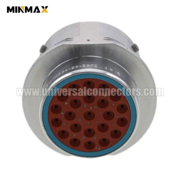 hd34 24 23pe male 23 pin waterproof sealed gray connector for automobile