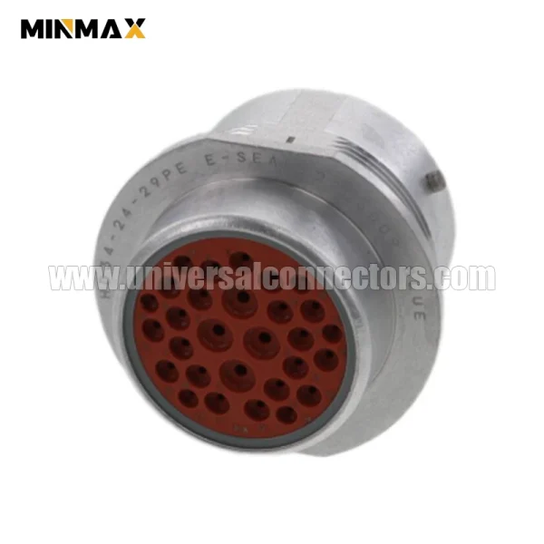 hd34 24 29pe male 29 pin waterproof housing gray connector for off highway vehicle