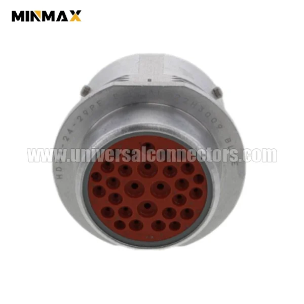 hd34 24 29pe male 29 pin waterproof housing gray connector for off highway vehicle