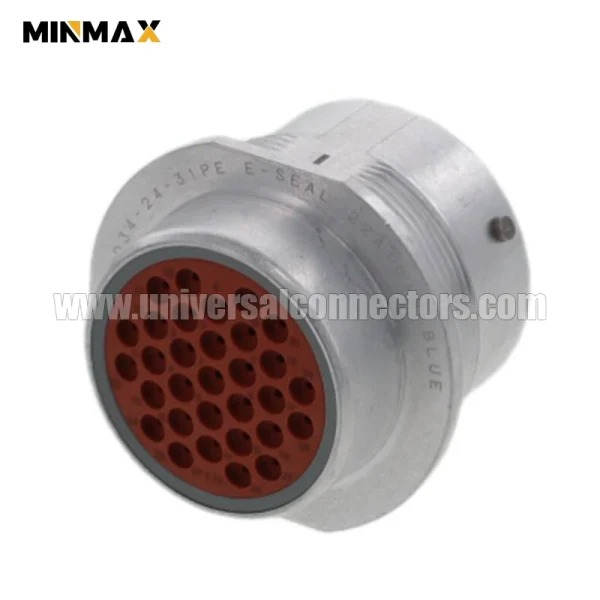 hd34 24 31pe male 31 pin waterproof electrical gray connector for automotive