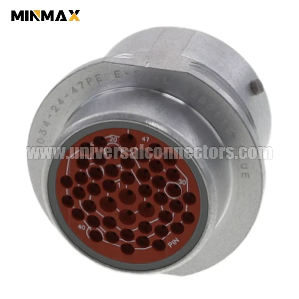 hd34 24 47pe male 47 pin deutsch dt gray waterproof connector for mining vehicle