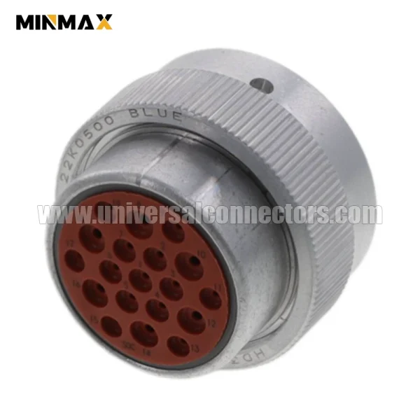 hd36 24 19se female 19 pin car electrical gray waterproof connector for temperature sensor connector