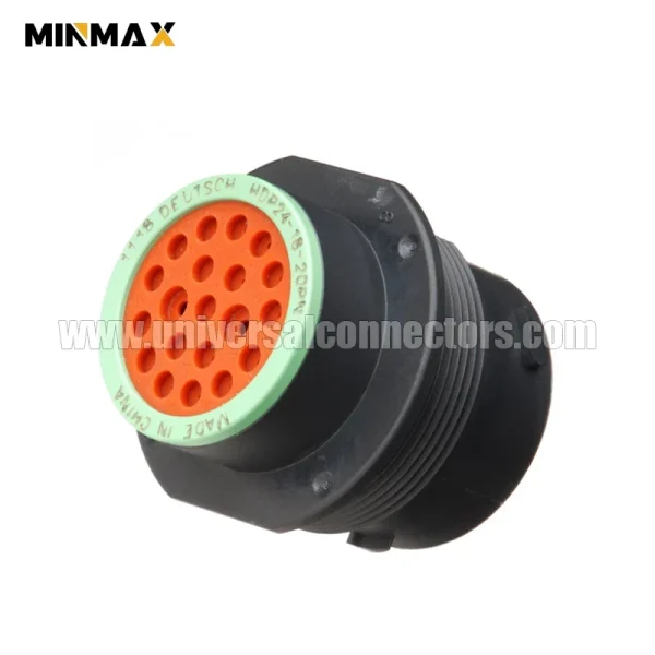deutsch hdp20 hdp24 18 20pn wire to wire, sealable, black male 20 pins blade wiring connector for automotive electrical