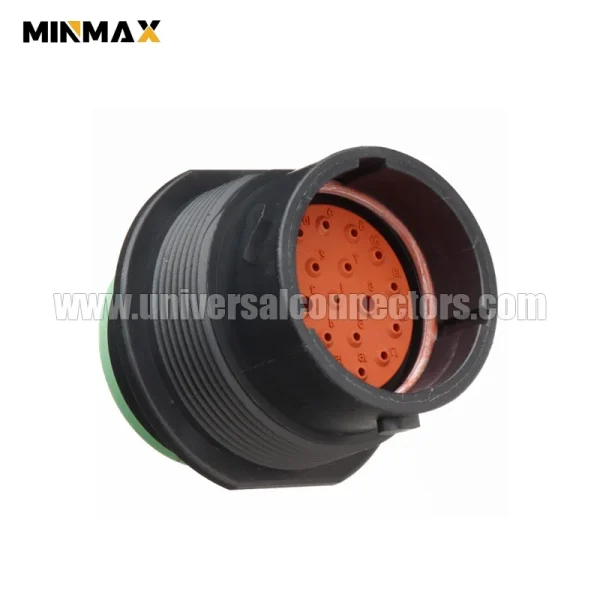 deutsch hdp20 hdp24 18 20pn wire to wire, sealable, black male 20 pins blade wiring connector for automotive electrical