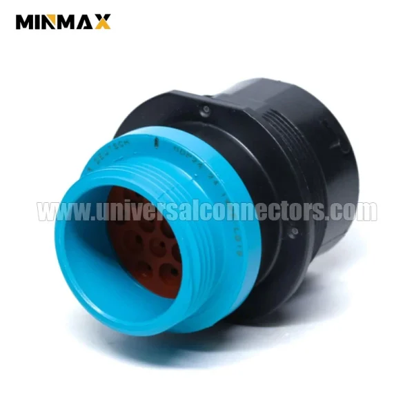 hdp24 24 19pe l015 male 19 pin electrical black waterproof connector for mining vehicle