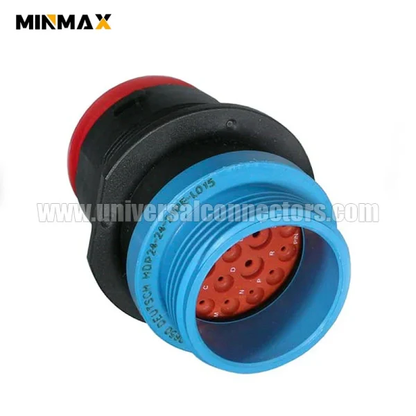 hdp24 24 21pe l015 male 21 pin automotive waterproof black connector for new energy vehicles