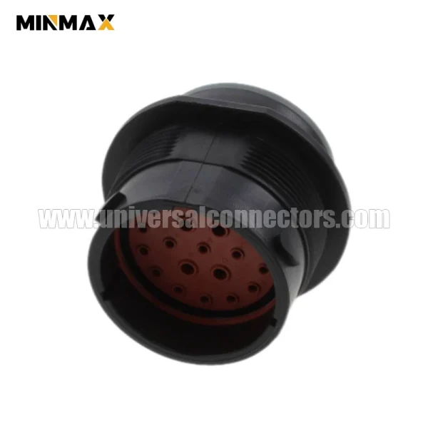 hdp24 24 21pe male 21 pin waterproof black connector for automobile