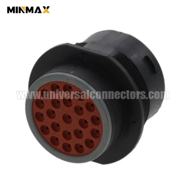 hdp24 24 21pe l017 male 21 pin deutsch dt waterproof black connector for temperature sensor connector
