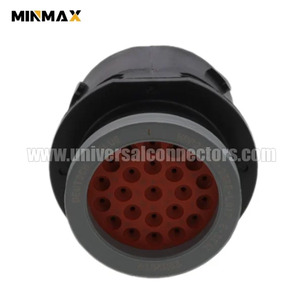 hdp24 24 23pe l015 male 23 pin sealed waterproof black connector for temperature sensor connector