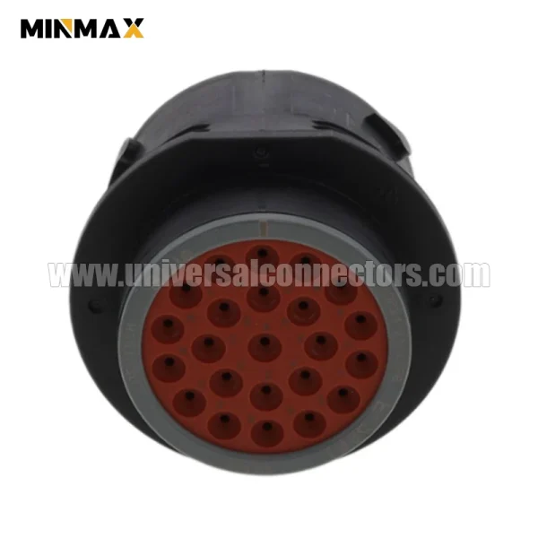 hdp24 24 21pe l017 male 21 pin deutsch dt waterproof black connector for temperature sensor connector