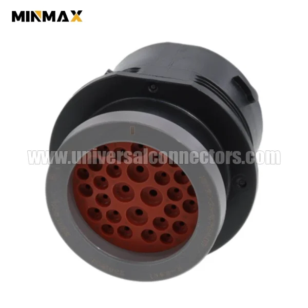 hdp24 24 29pe l017 male 29 pin waterproof black connector for off highway vehicle
