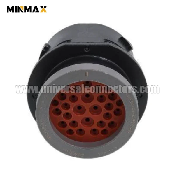 hdp24 24 29pe l017 male 29 pin waterproof black connector for off highway vehicle