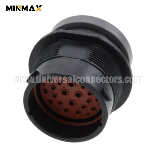 hdp24 24 29pe l017 male 29 pin waterproof black connector for off highway vehicle