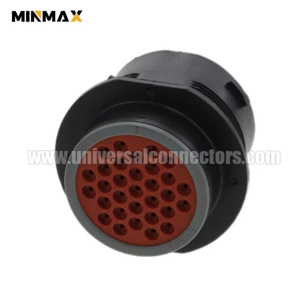 hdp24 24 31pe male 31 pin electrical waterproof black connector for mining vehicle
