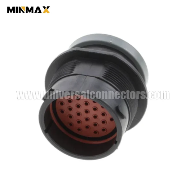 hdp24 24 31pe l017 male 31 pin car electrical connector waterproof black for mining vehicle