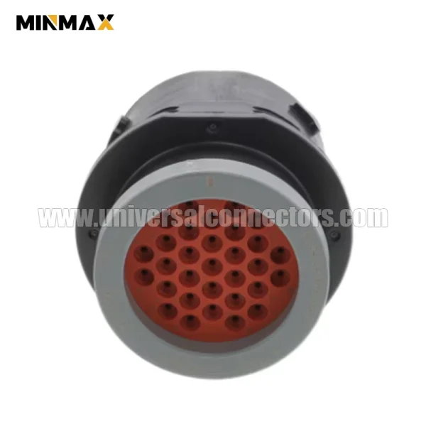 hdp24 24 31pe l017 male 31 pin car electrical connector waterproof black for mining vehicle