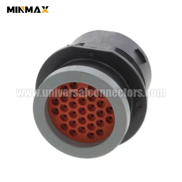 hdp24 24 31pe l017 male 31 pin car electrical connector waterproof black for mining vehicle