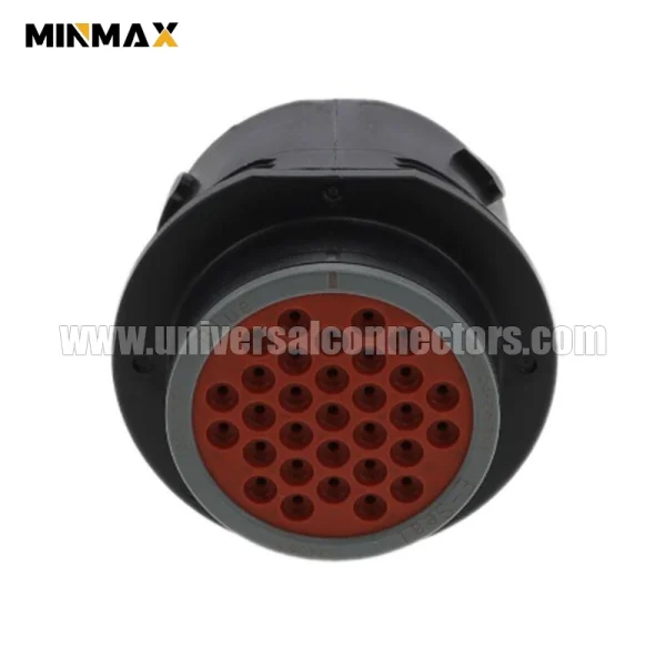 hdp24 24 31pe male 31 pin electrical waterproof black connector for mining vehicle