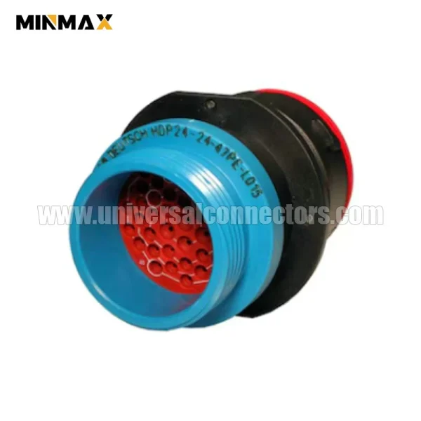 hdp24 24 47pe l015 male 47 pin deutsch dt waterprooof black connector for off highway vehicle
