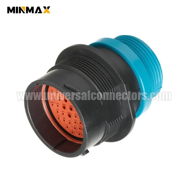 hdp24 24 47pe l015 male 47 pin deutsch dt waterprooof black connector for off highway vehicle