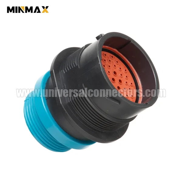 hdp24 24 47pe l015 male 47 pin deutsch dt waterprooof black connector for off highway vehicle