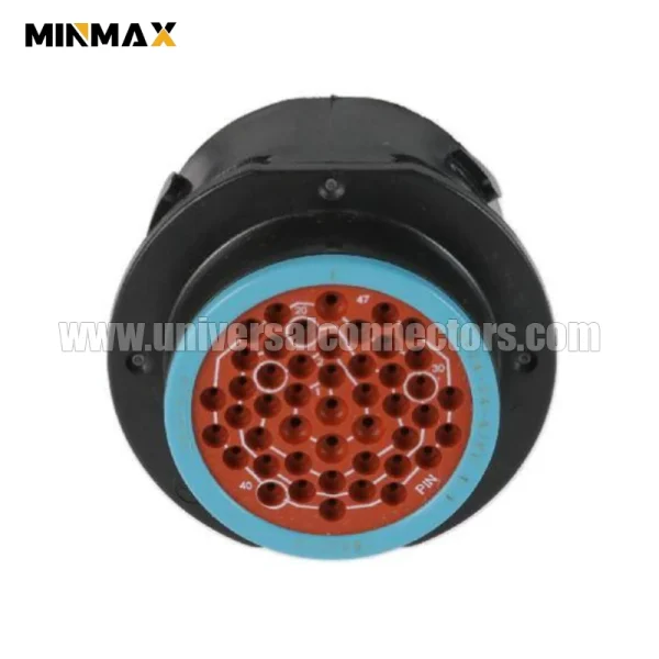 hdp24 24 47pe male 47 pin waterproof black connector for automobile