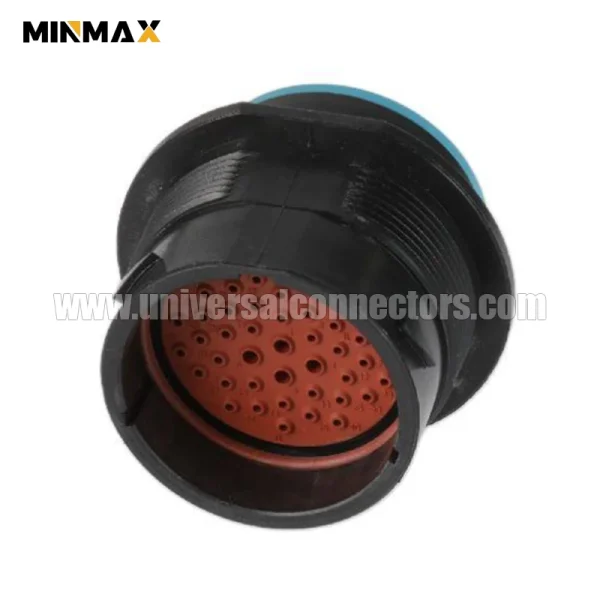 hdp24 24 47pe male 47 pin waterproof black connector for automobile