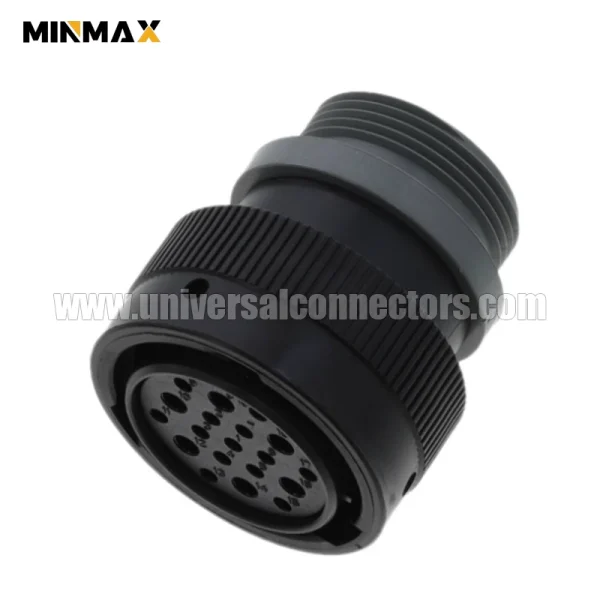 hdp26 24 19se l015 female 19 pin automotive waterproof black connector for mining vehicle