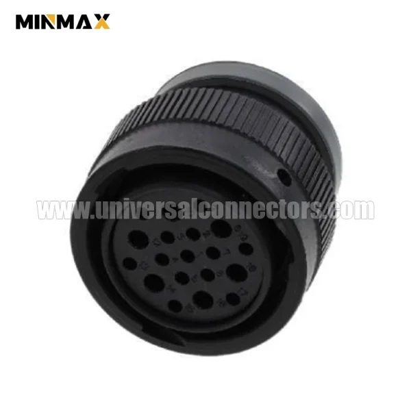 hdp26 24 19se l017 female 19 pin deutsch dt waterproof black connector for oxygen sensor connector