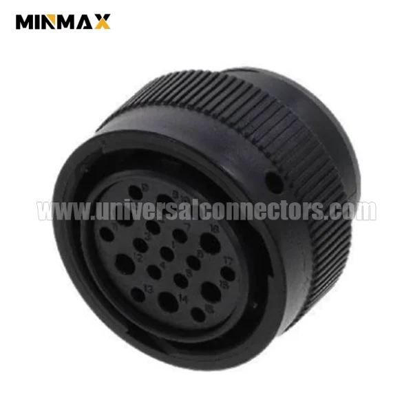 hdp26 24 19se female 19 pin sealed waterproof black connector for mass air flow sensor connector