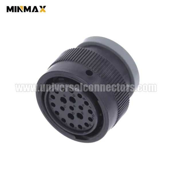 hdp26 24 21se l017 female 21 pin housing waterproof black connector for automobile