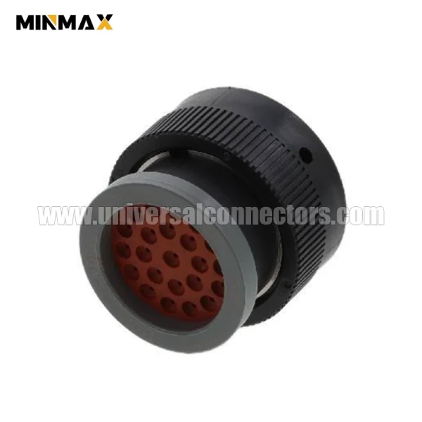 hdp26 24 23se l017 female 23 pin deutsch dt waterproof black connector for mining vehicle