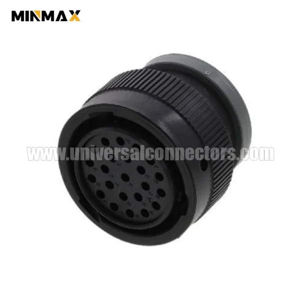 hdp26 24 23se l017 female 23 pin deutsch dt waterproof black connector for mining vehicle