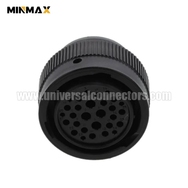 hdp26 24 21se l015 female 21 pin deutsch dt waterproof black connector for new energy vehicles