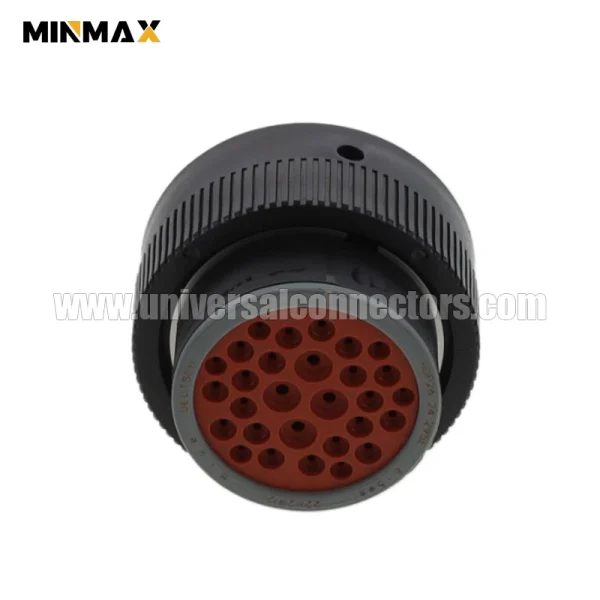 hdp26 24 21se l015 female 21 pin deutsch dt waterproof black connector for new energy vehicles
