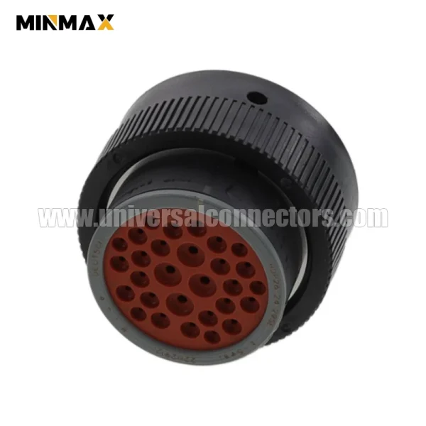 hdp26 24 21se l015 female 21 pin deutsch dt waterproof black connector for new energy vehicles