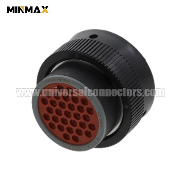 hdp26 24 31se female 31 pin automotive waterproof black connector for off highway vehicle