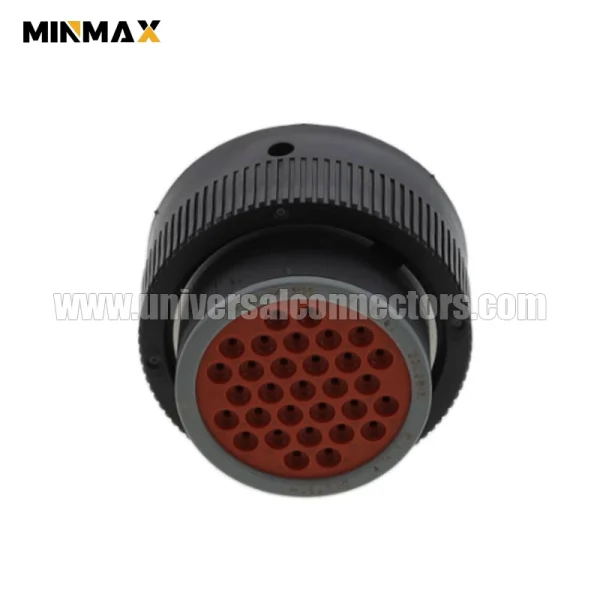 hdp26 24 31se female 31 pin automotive waterproof black connector for off highway vehicle