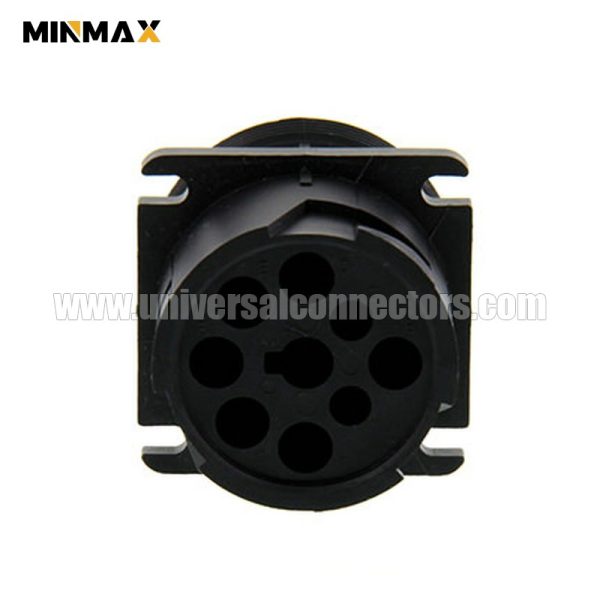 deutsch hd10 hd10 9 1939pe male 9 pins black waterproof auto plug for controller