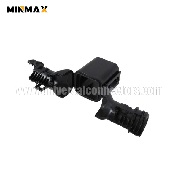 1011 269 0605 backshell for dt connector 6 pin 180° strain relief for jacketed cable, fits dt04 6p