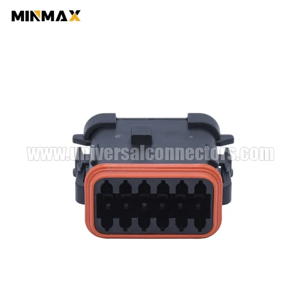 dt06 12sa ce11 female 12 pins black automobile connector led headlights dt connector